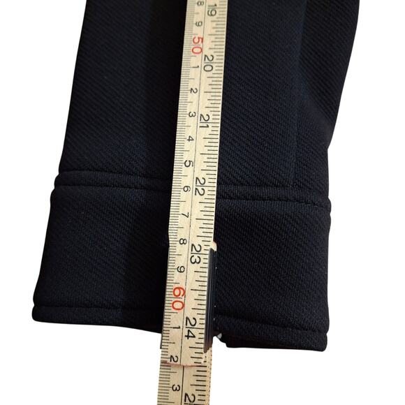 Ann Taylor Jacket Womens 10 Black Moto Biker Asymmetrical Zip Cotton Blend NWOT - Picture 3 of 8